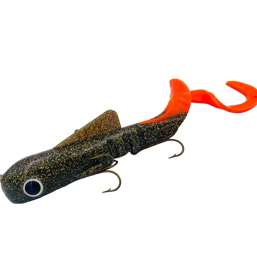 Силикон Musky Innovations Regular Bull Dawg 9" #Glitteroil/Orange