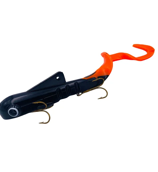 Силікон Musky Innovations Shallow Regular Bull Dawg 9" #Black/Orange
