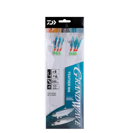Морський монтаж Daiwa  GW Feather Rig 1-8