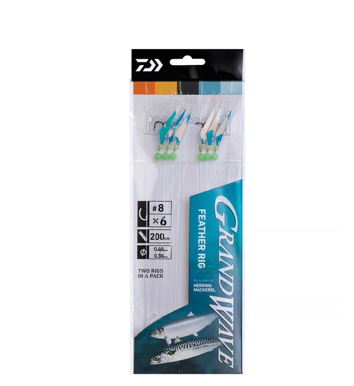 Морський монтаж Daiwa  GW Feather Rig 2-8