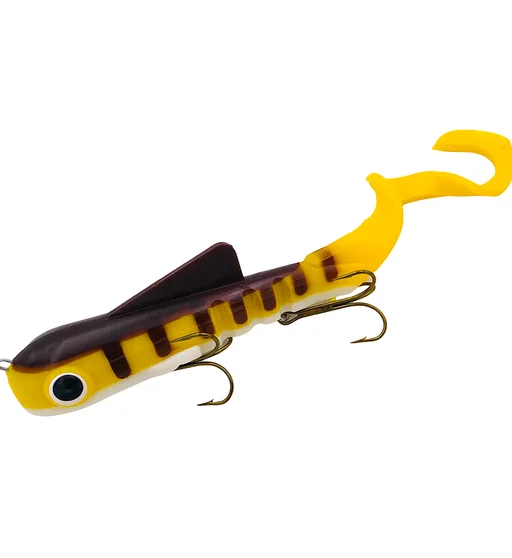 Силикон Musky Innovations Magnum Bull Dawg 12" #UV Refflex Yellow Perch
