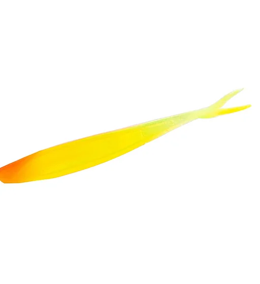 Силікон Big Bite Baits Slim Minnow Painted 4" 6pc #Flaming Sun