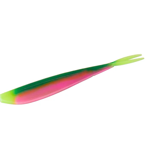 Силикон Big Bite Baits Slim Minnow Painted 4" 6pc #Crazy Melon