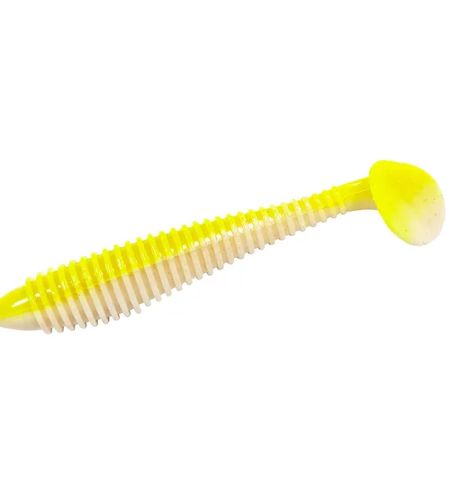 Силікон Big Bite Baits Scentsation Pro Swimmer 3.8" 6pc #Chart/White Lam