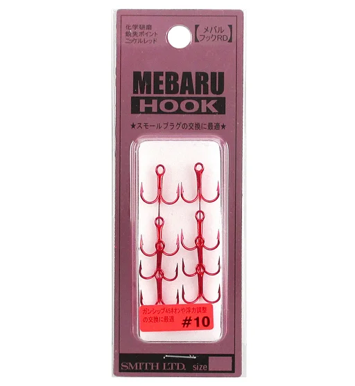 Тройник Smith Mebaru Hook Red #10