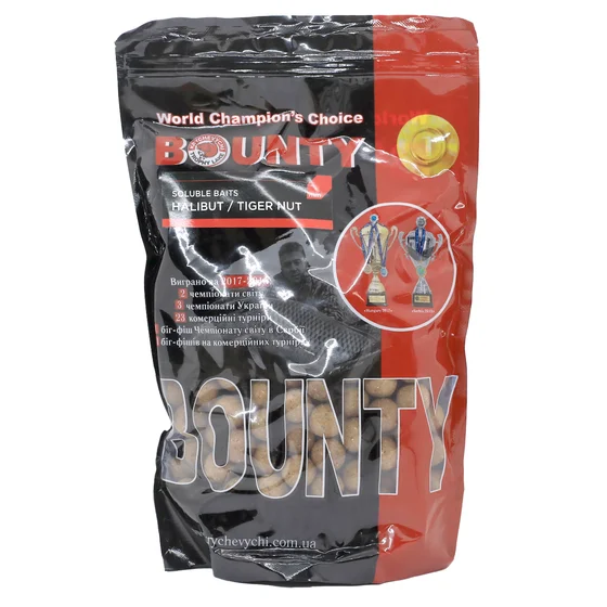 Бойлы прикормочные растворимые Bounty Shrimp/Krill 16mm 0.8kg фото 4