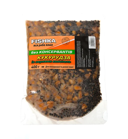 Суміш ФІШКА Кукурудза з коноплею 400 g