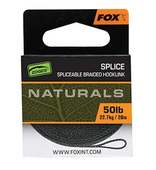 Повідцевий матеріал Fox Naturals Splice Hooklength 20m 22.7kg/50lb