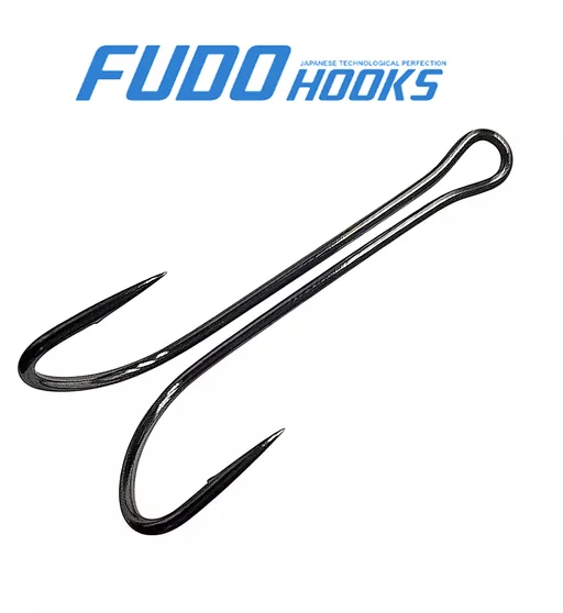 Двійник Fudo Long Double 88 Hook Black №3/0 1шт.
