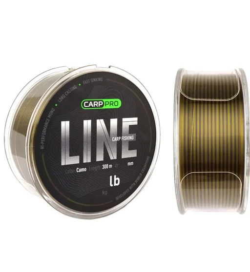 Леска Carp Pro Carp Fishing Line Camo 300m 0.405mm