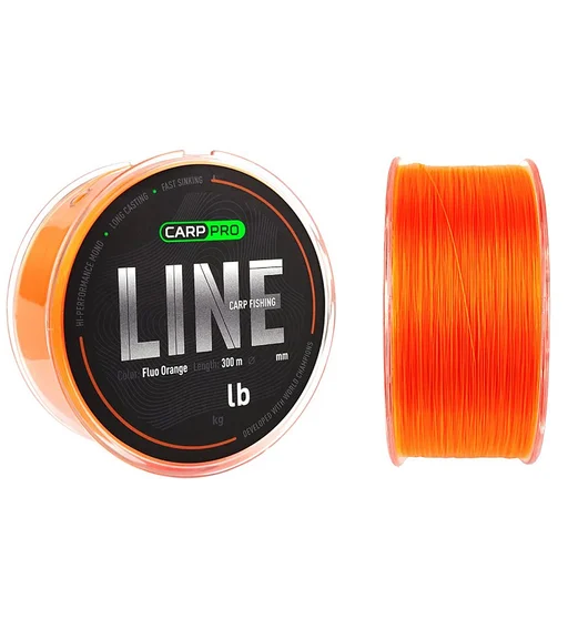 Жилка Carp Pro Carp Fishing Line Fluo Orange 300m 0.331mm
