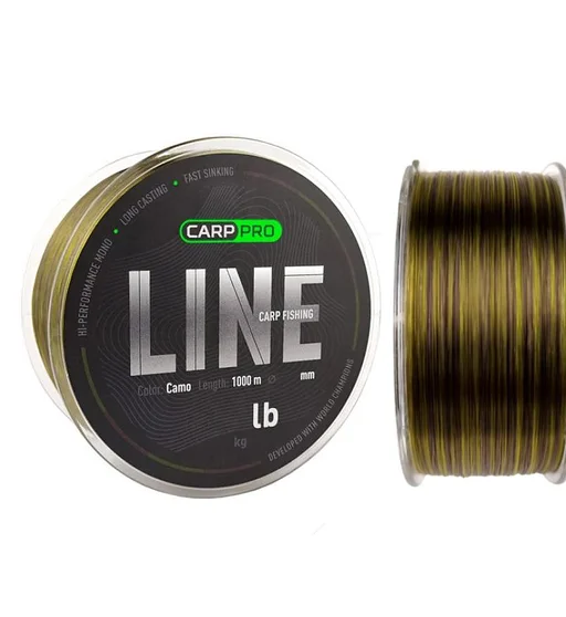 Жилка Carp Pro Carp Fishing Line Camo 1000m 0.37mm