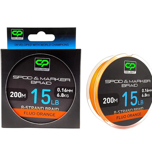 Шнур Carp Pro Diamond PE X8 15lb 0.16mm 200m Fluo Orange