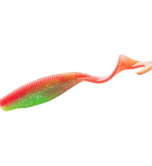 Плавающий силикон ZMAN Streakz Curly Tailz 7" 3pc #Nuked Chicken Glow