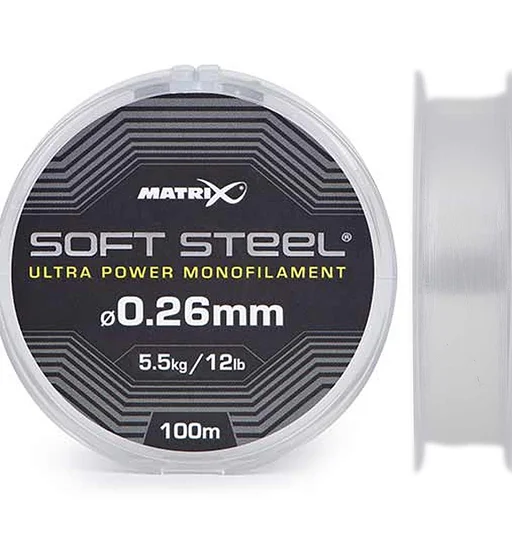 Жилка Matrix Soft Steel Ultra Power Monofilament 100m 12lb/5.5kg 0.26mm
