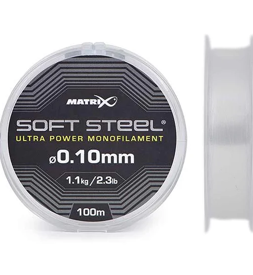 Леска Matrix Soft Steel Ultra Power Monofilament 100m 1.1kg/2.3lb 0.10mm