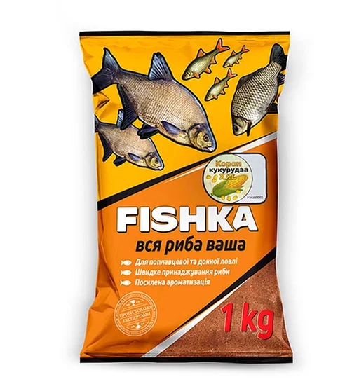 Прикормка Фишка Карп кукуруза XXL 1kg