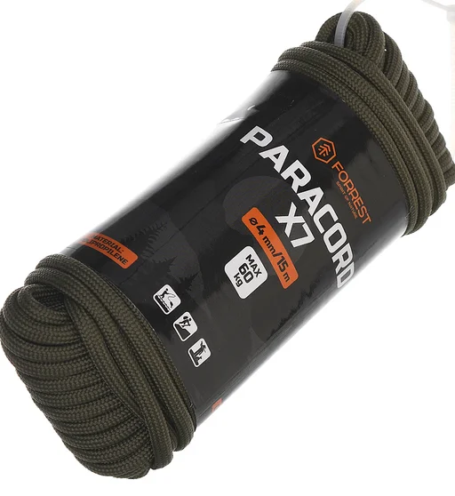 Парокорд Forrest Paracord X7 4mm 15m 60kg Olive