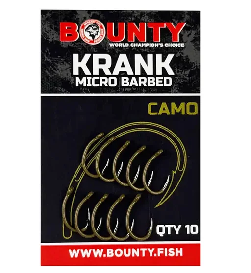 Крючки Bounty Krank Micro-Barbed Camo №12 с бородкой