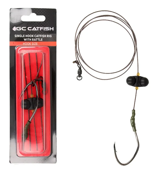 Оснащення сомове GC Single Hook Catfish Rig with Rattle 8/0