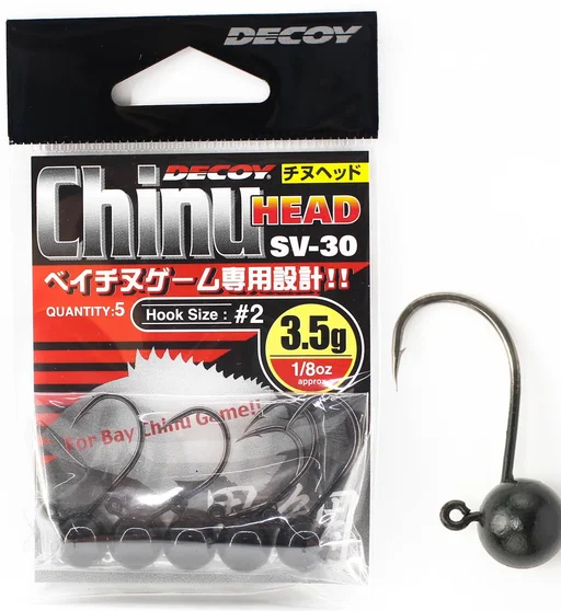 Джигголівка Decoy SV-30 Chinu Head NS Black #2 3.5g 5pcs