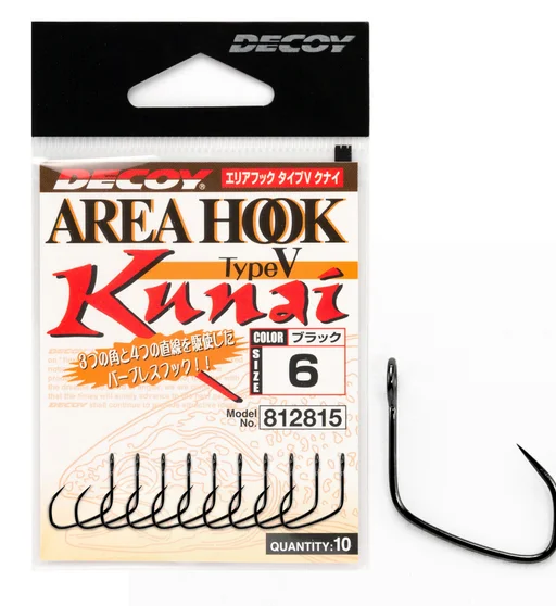 Гачок для приманок Decoy Area Hook V Kunai #6 10pcs