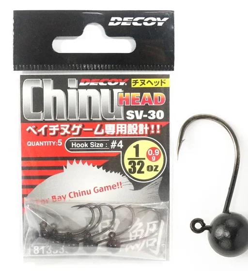 Джигголівка Decoy SV-30 Chinu Head NS Black #4 0.9g 5pcs