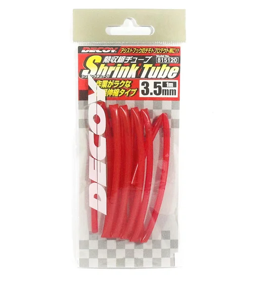 Термозбіжна трубка Decoy T-3 Shrink Tube 3.5mm Red
