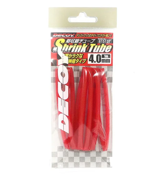 Термозбіжна трубка Decoy T-3 Shrink Tube 4mm Red