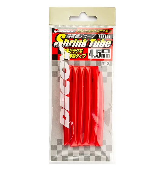 Термозбіжна трубка Decoy T-3 Shrink Tube 4.5mm Red