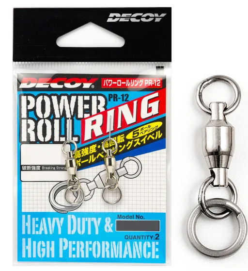 Вертлюг с зав. кольцом Decoy PR-12 Power Roll Ring #2 2pcs