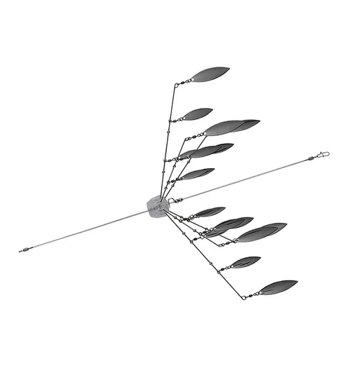 Приманка-парасолька Jackall Luster Blade 115mm #Gunmetal