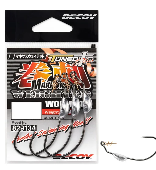 Гачок офсетний підвантажений Decoy Worm130 #4/0 3pcs