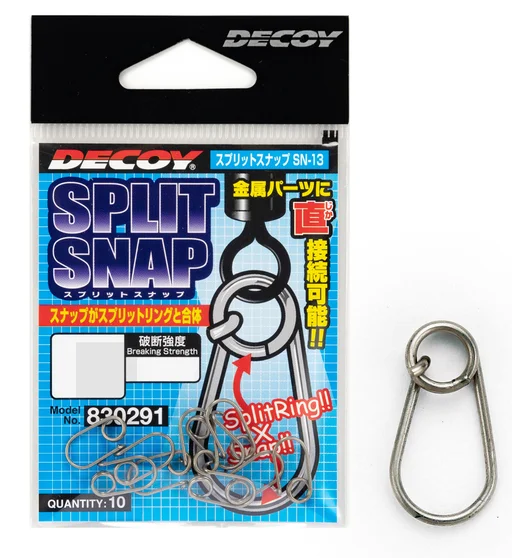 Застежка Decoy SN-13 Split Snap 24lb #1 10pcs