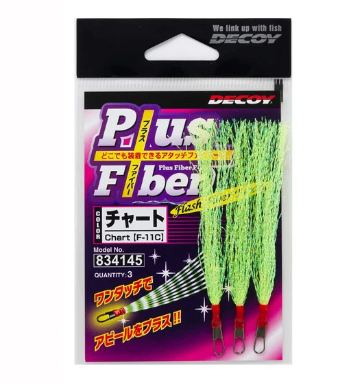 Материал для оперения крючка Decoy F-11C Plus Fiber 3pcs #Chart