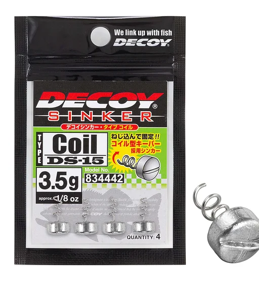 Підвантаження Decoy DS-15 Sinker Type Coil 3.5g 4pcs