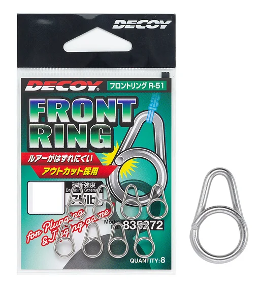 Заводные кольца Decoy R-51 Front Ring 30lb #1 9pcs