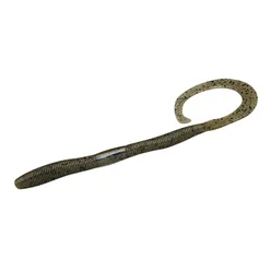 Силікон Jackall Flick Curly 3.8" 9pcs #Green Pumpkin Pepper