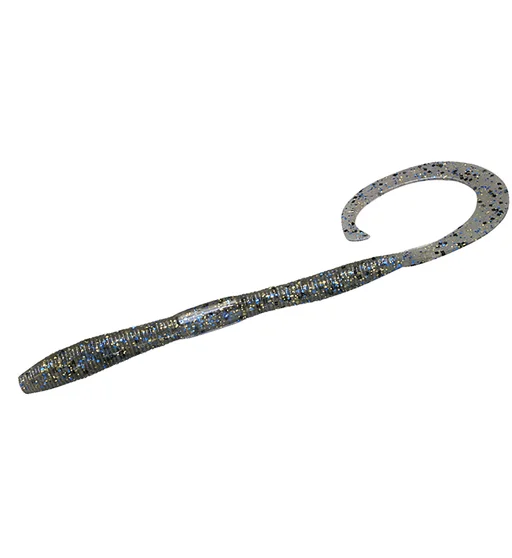 Силикон Jackall Flick Curly 4.8" 8pcs #Bluegill