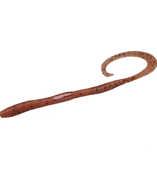 Силикон Jackall Flick Curly 4.8" 8pcs #Ebi Miso Red Flake