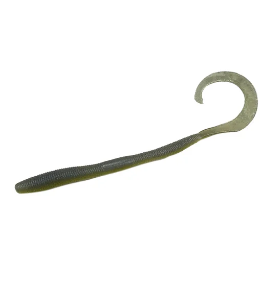 Силикон Jackall Flick Curly 4.8" 8pcs #Low Light Natural Melon