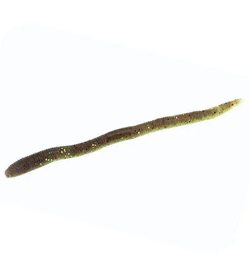 Силикон Jackall Flick Shake 5.8" 7pcs #Green Pumpkin/Gold Chart
