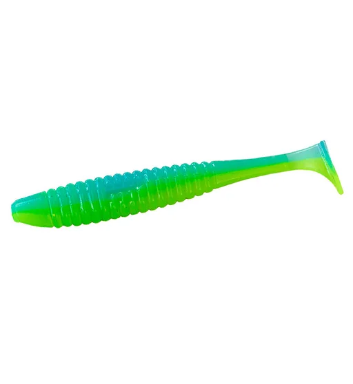 Силікон Angry Baits Shiner 4" 4pc #14 Patriot UV