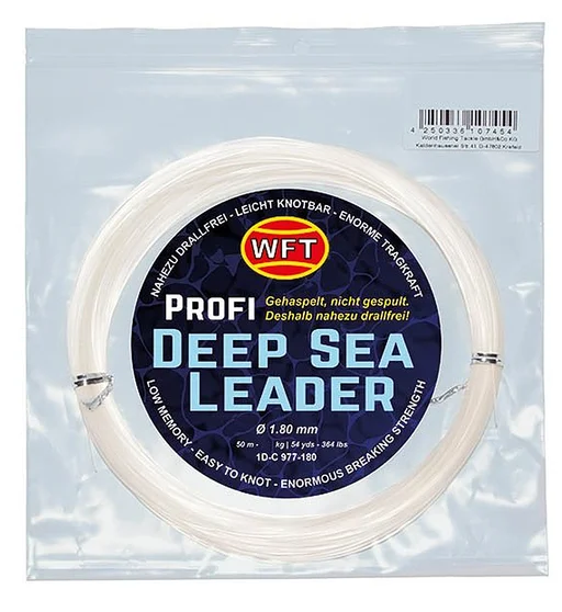 Монофильная леска WFT KG Mono Deep Sea Leader clear 72KG 50m