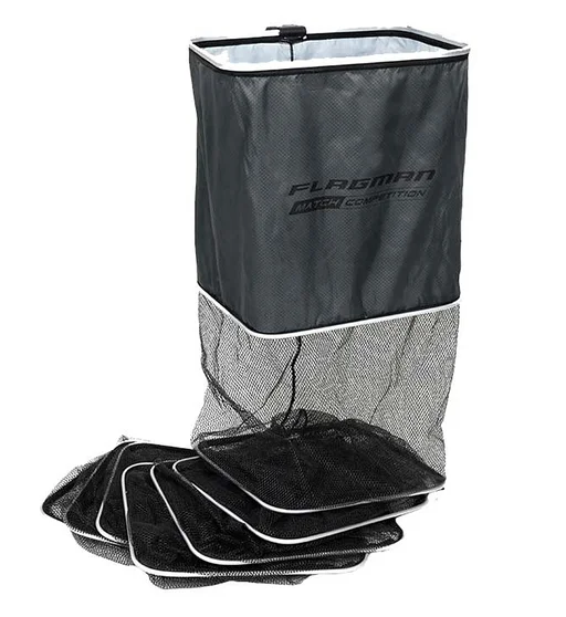 Садок прямоугольный 50x40cm Rubber mesh 4m
