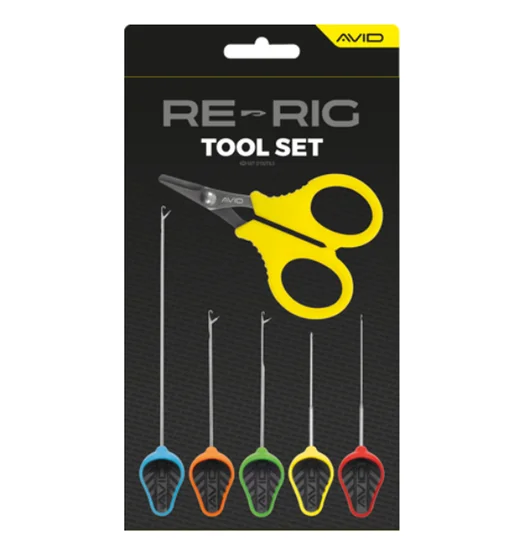 Набір голок з ножицями Avid Carp Re-Rig Tool Set 6pcs