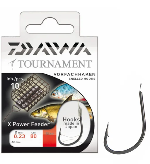 Гачок з повідком Daiwa Tournament Feeder Black №12 0.18mm 80cm