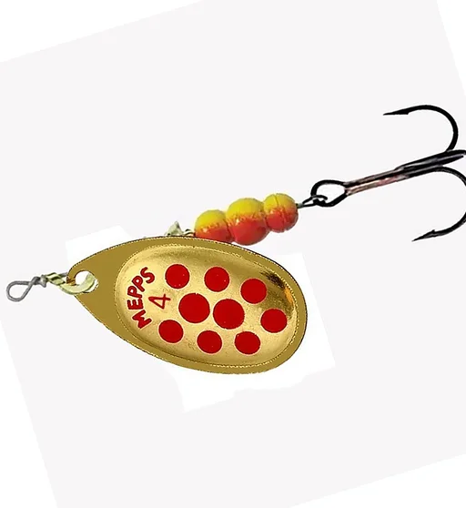 Блесна вращающаяся Mepps Aglia Decoree №4 gold red 9g
