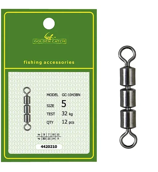 Вертлюг тройной Golden Catch High Speed 1043BN №5 12pcs