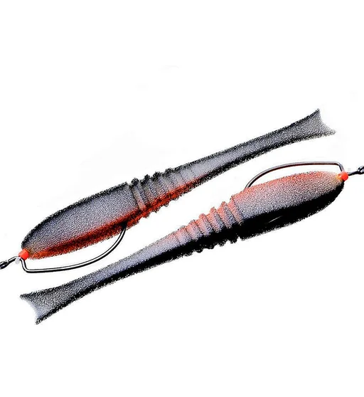 Рибка поролонова ПрофМонтаж Dancing Fish 4" reverse tail offset #301 5pc